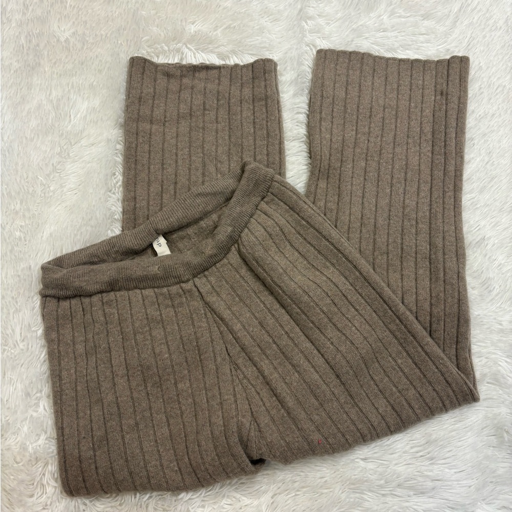 Take A Nap Loungewear Cashmere Rib Knit Leisure Pant Bottoms - Picture 2 of 4
